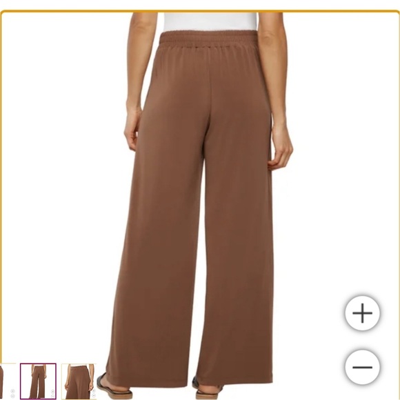 NWT Three Dots Women’s Pull-On Wide Leg Pants, Size L - Picture 8 of 10